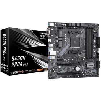Купить Материнская плата ASRock B450M Pro4 R2.0 - фото 1