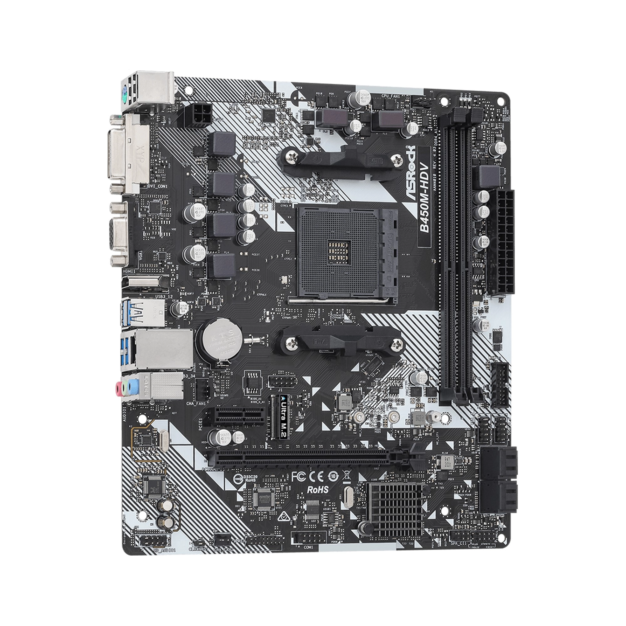 Купить Материнская плата ASRock B450M-HDV R4.0 - фото 1
