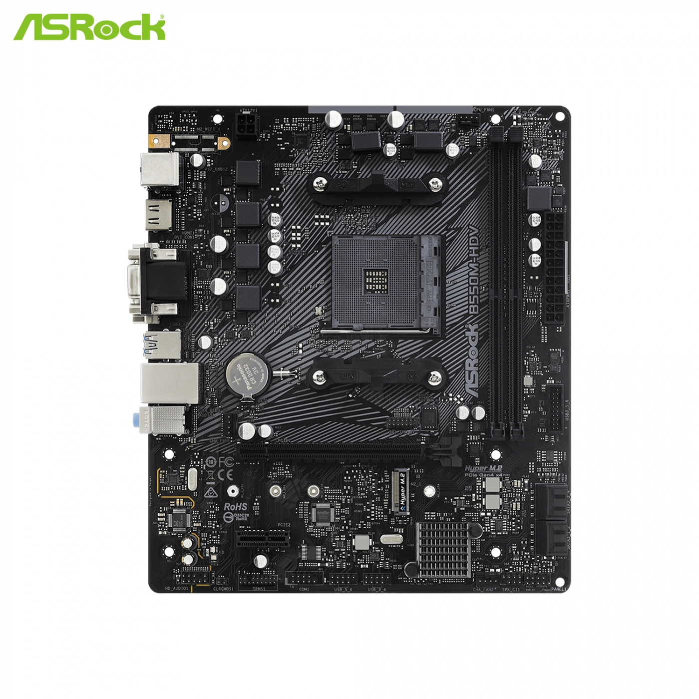 Материнська плата ASRock B550M-HDV (sAM4, AMD B550, DDR4, mATX