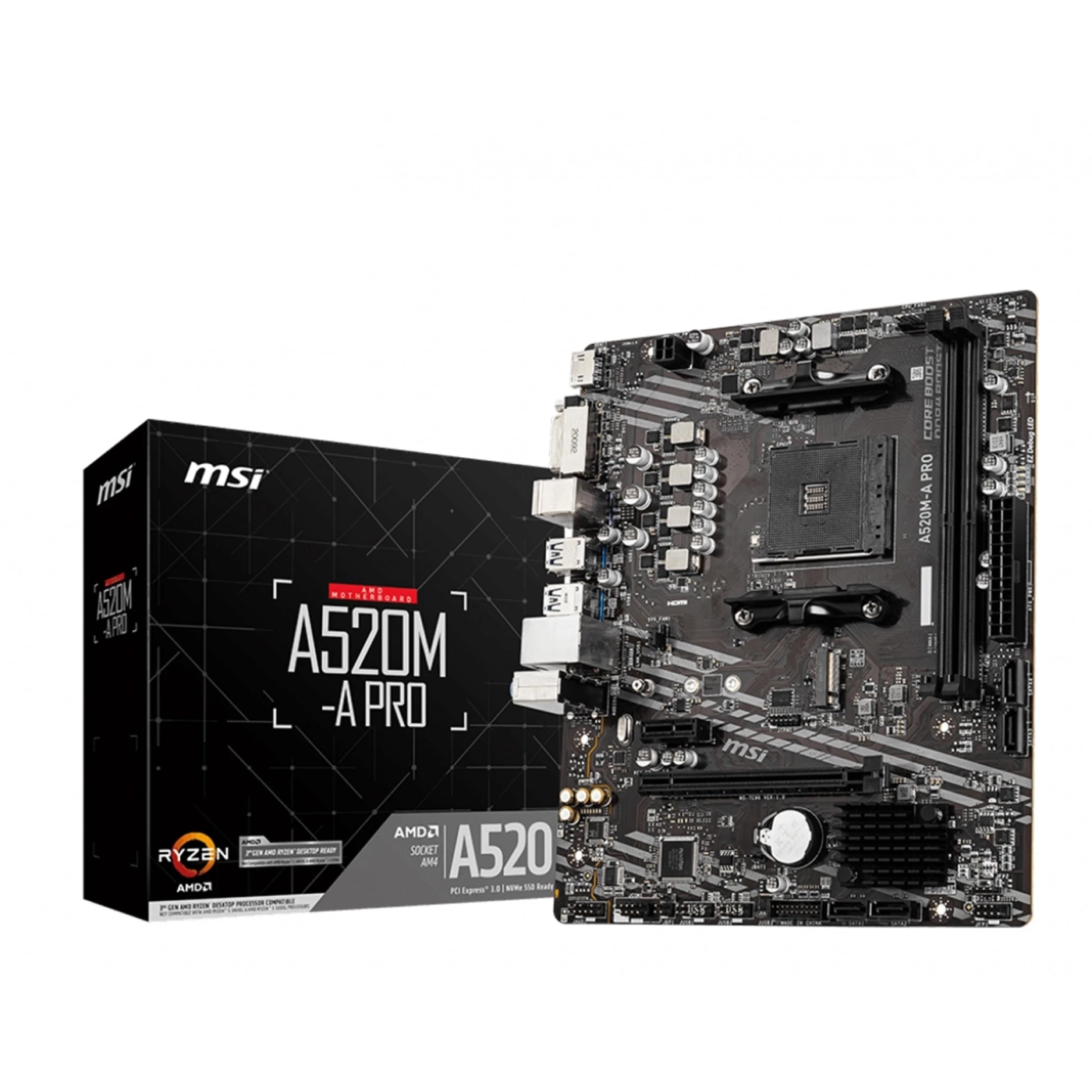 Купить Материнская плата MSI A520M-A Pro - фото 1