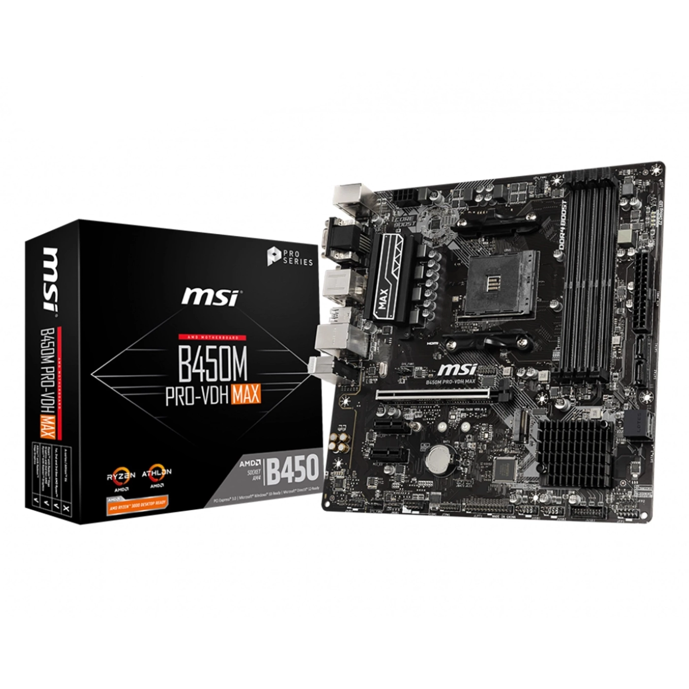 Купити Материнська плата MSI B450M Pro-VDH Max - фото 1