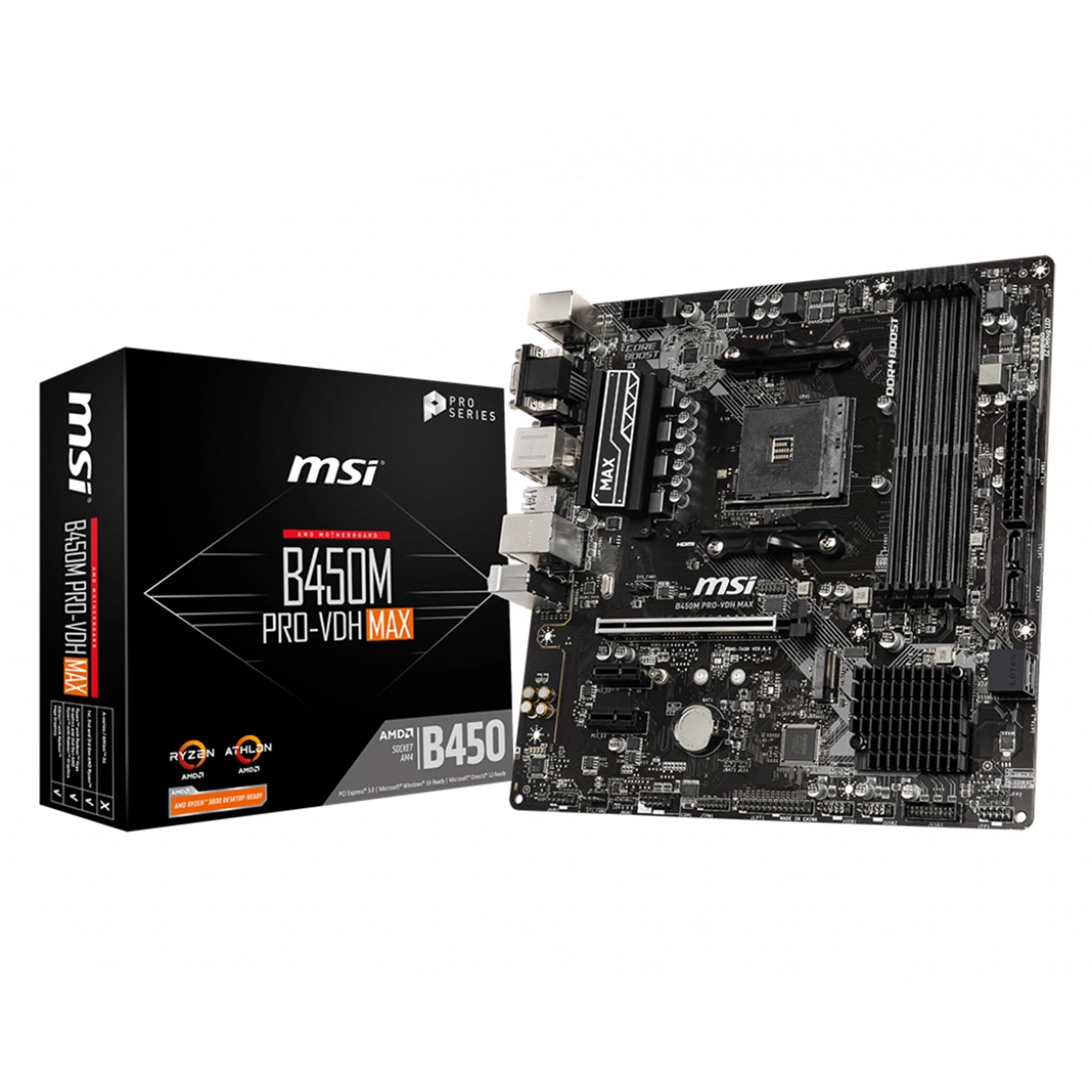 Купити Материнська плата MSI B450M Pro-VDH Max - фото 1
