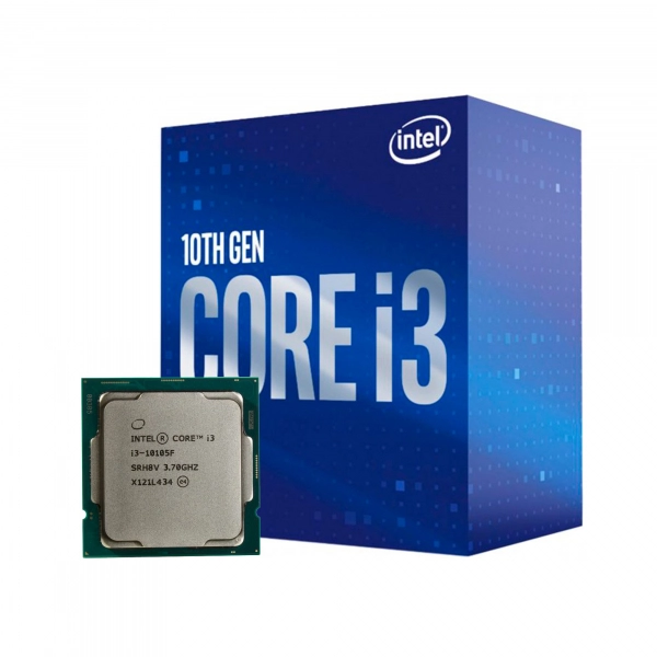 Купить Процессор INTEL Core i3-10105F (4C/8T, 3.7-4.4GHz, 6MB