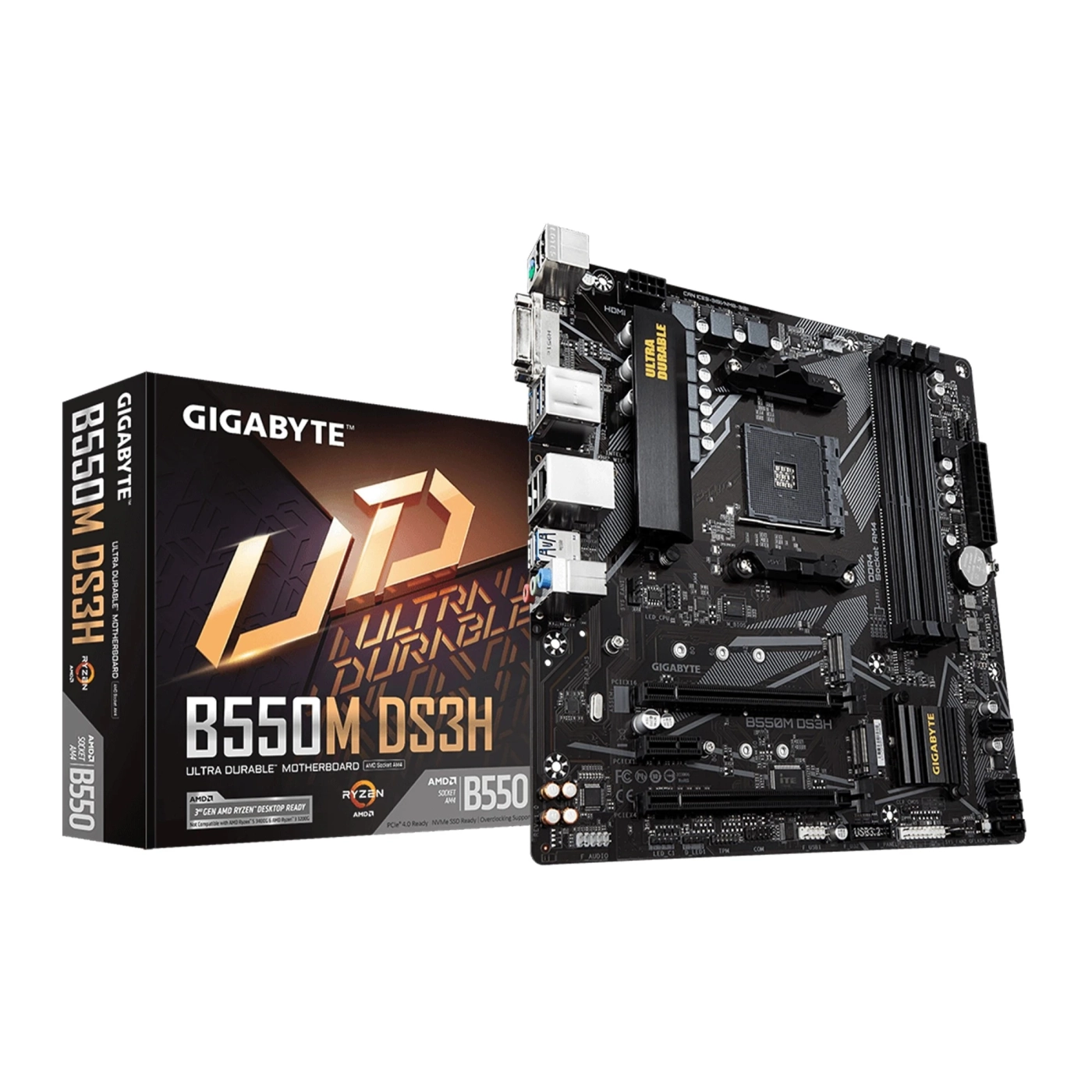 Купить Материнская плата GIGABYTE B550M DS3H - фото 1