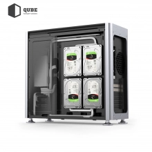 Купити Корпус QUBE i 400 Tempered glass Silver (i400-G Silver) - фото 7
