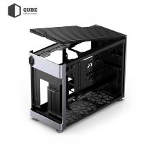 Купить Корпус QUBE i100 Pro Tempered glass Silver (i100-G_Silver) - фото 12