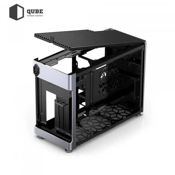 Купить Корпус QUBE i100 Pro Tempered glass Silver (i100-G_Silver) - фото 12