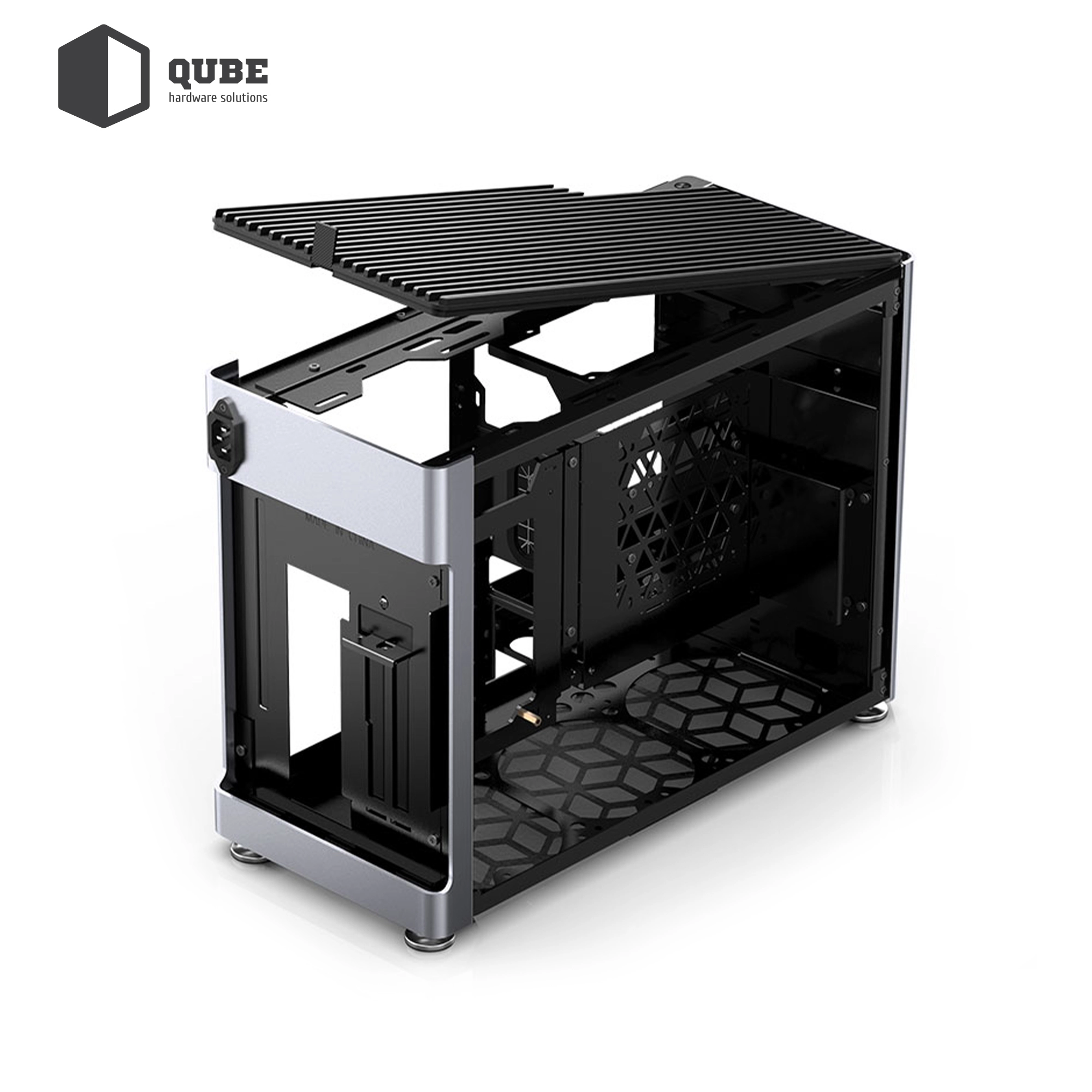 Купить Корпус QUBE i100 Pro Tempered glass Silver (i100-G_Silver) - фото 12