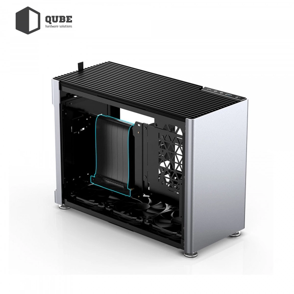 Купить Корпус QUBE i100 Pro Tempered glass Silver (i100-G_Silver) - фото 10