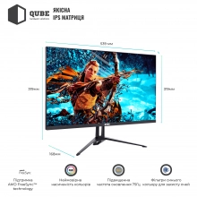 Купить Монитор 23.8" QUBE B24F75-IPS - фото 2