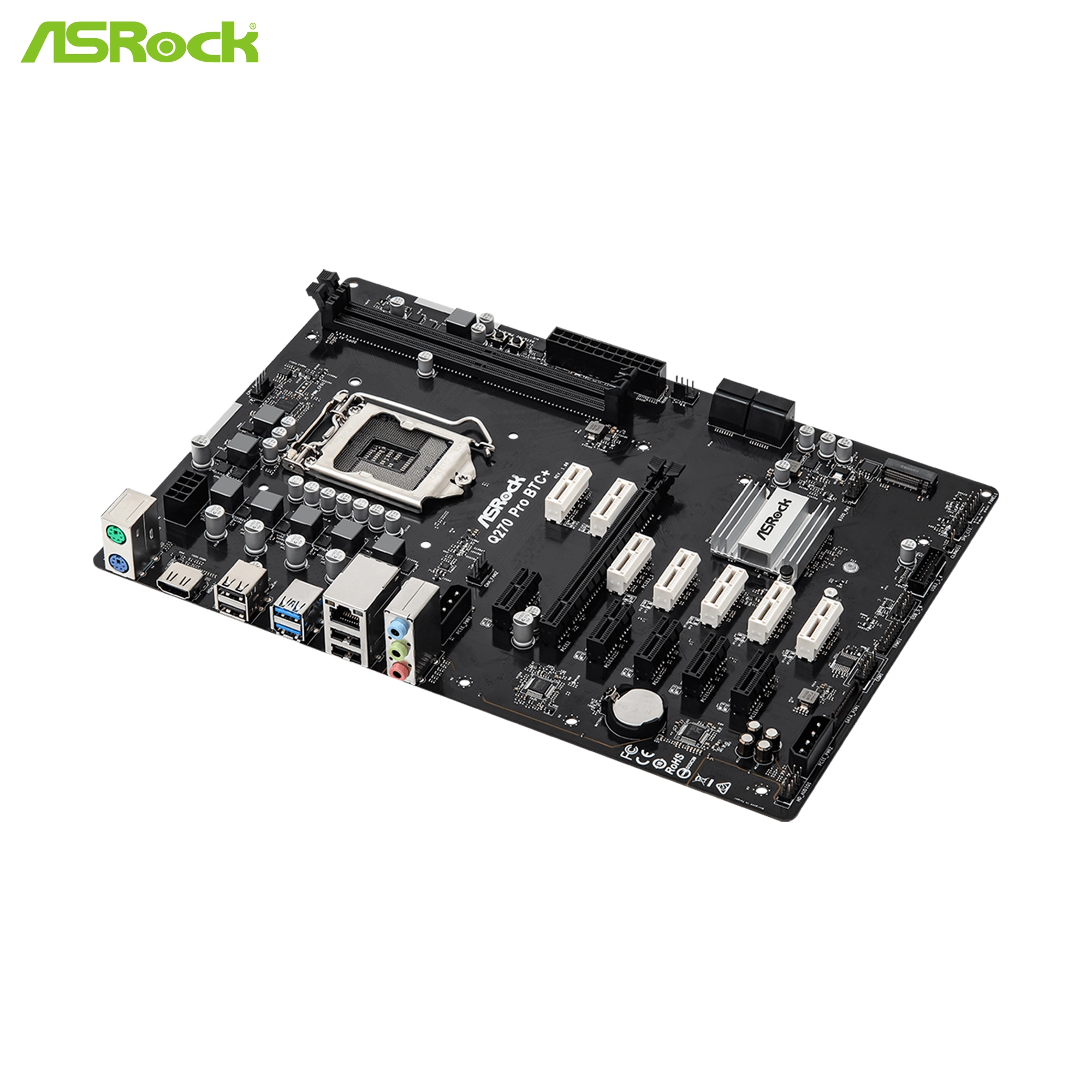 Купити Материнська платаASRock Q270 PRO BTC+ - фото 4