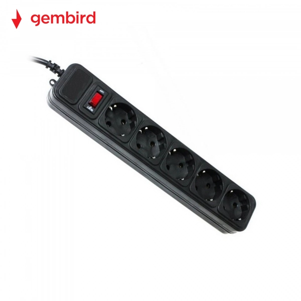 Купить Сетевой фильтр Gembird SPG5-G-15B 4.5 м, 5 розеток - фото 2