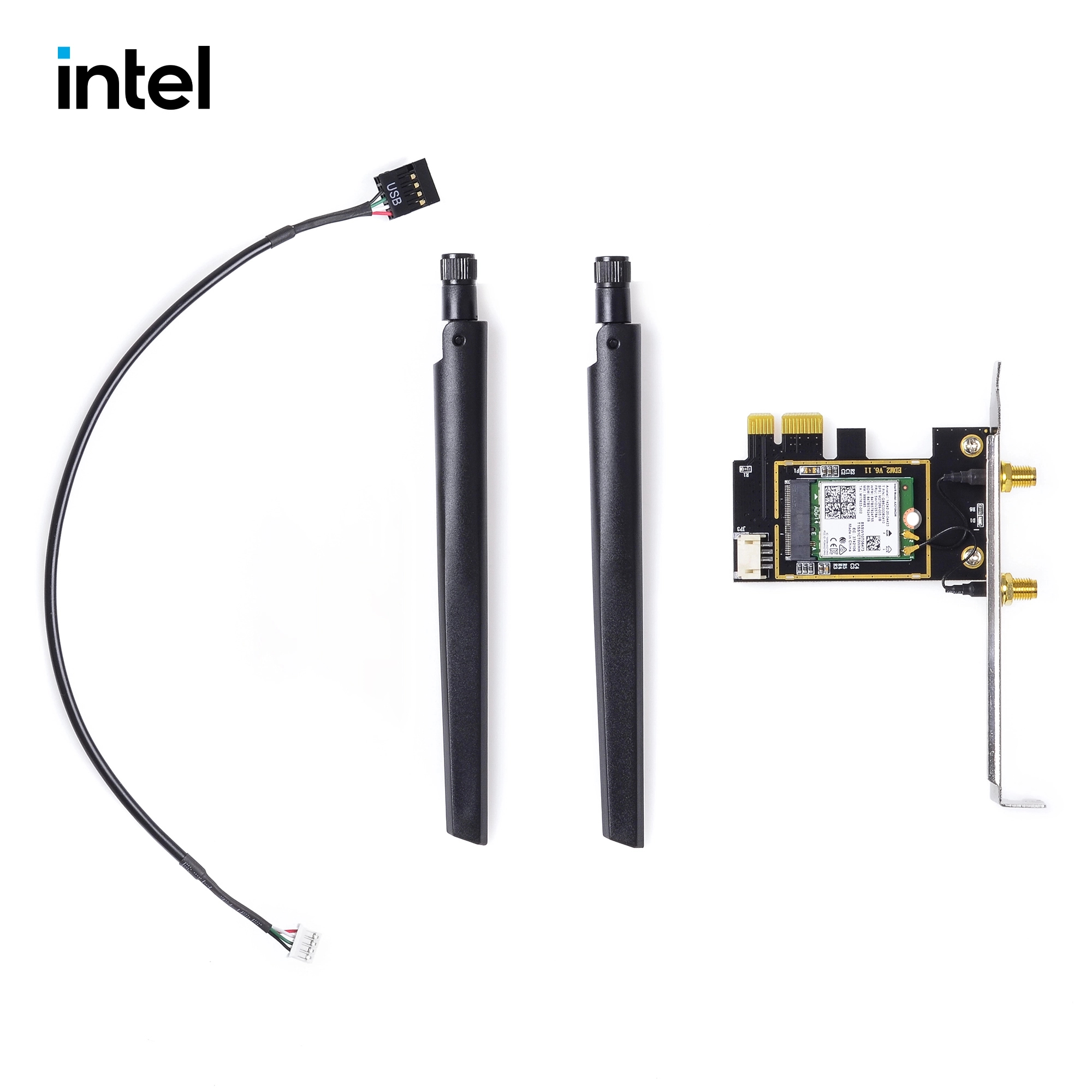 Купить Сетевая карта Wi-Fi Intel Wireless-AX 802.11AX+BT5.2 AX210 PCI-E 1X - фото 3