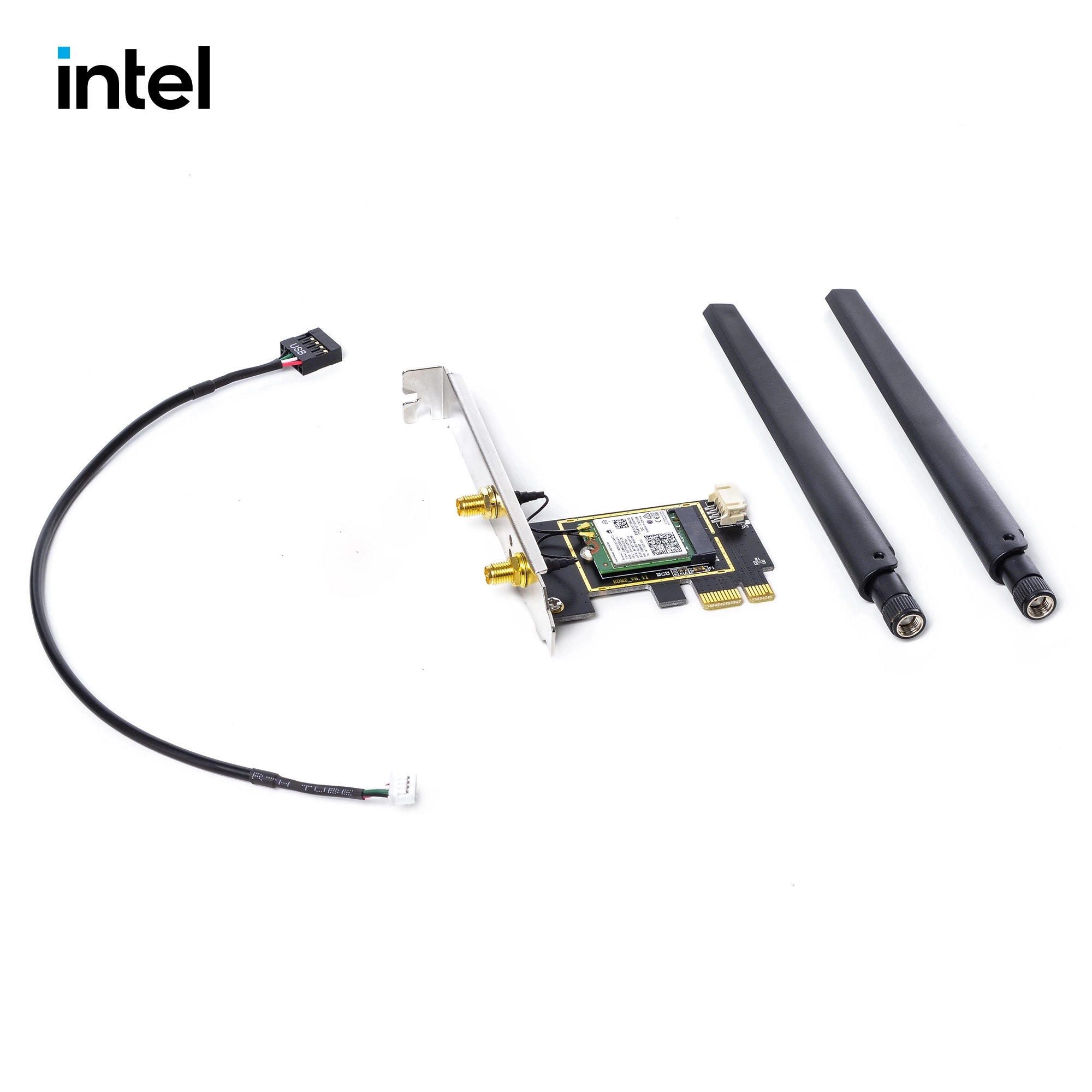 Купить Сетевая карта Wi-Fi Intel Wireless-AX 802.11AX+BT5.2 AX210 PCI-E 1X - фото 4