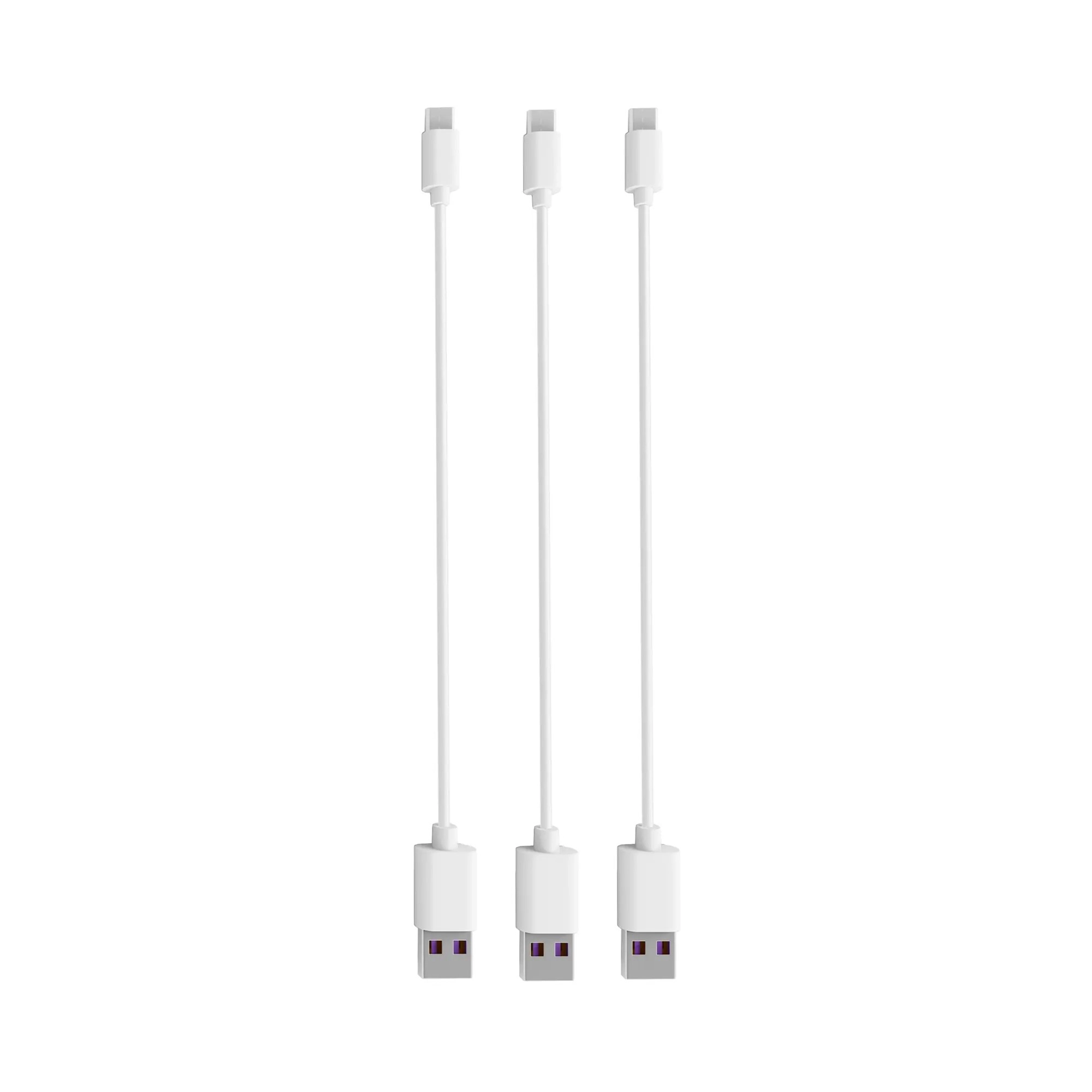 Купить Комплект кабелей Timstool USB to microUSB 0.21 м 3 шт White - фото 1