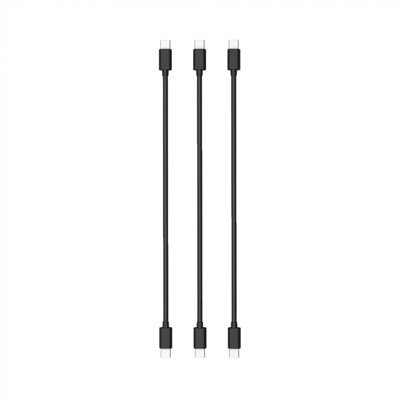 Купити Комплект кабелів Timstool USB Type-C to Type-С 0.21 м 3 шт Black - фото 1