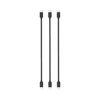 Купити Комплект кабелів Timstool USB Type-C to Type-С 0.21 м 3 шт Black - фото 1