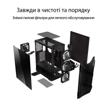 Купити Корпус ASUS GT301 TUF GAMING CASE/BLK/ARGBFAN (90DC0040-B49000) - фото 3