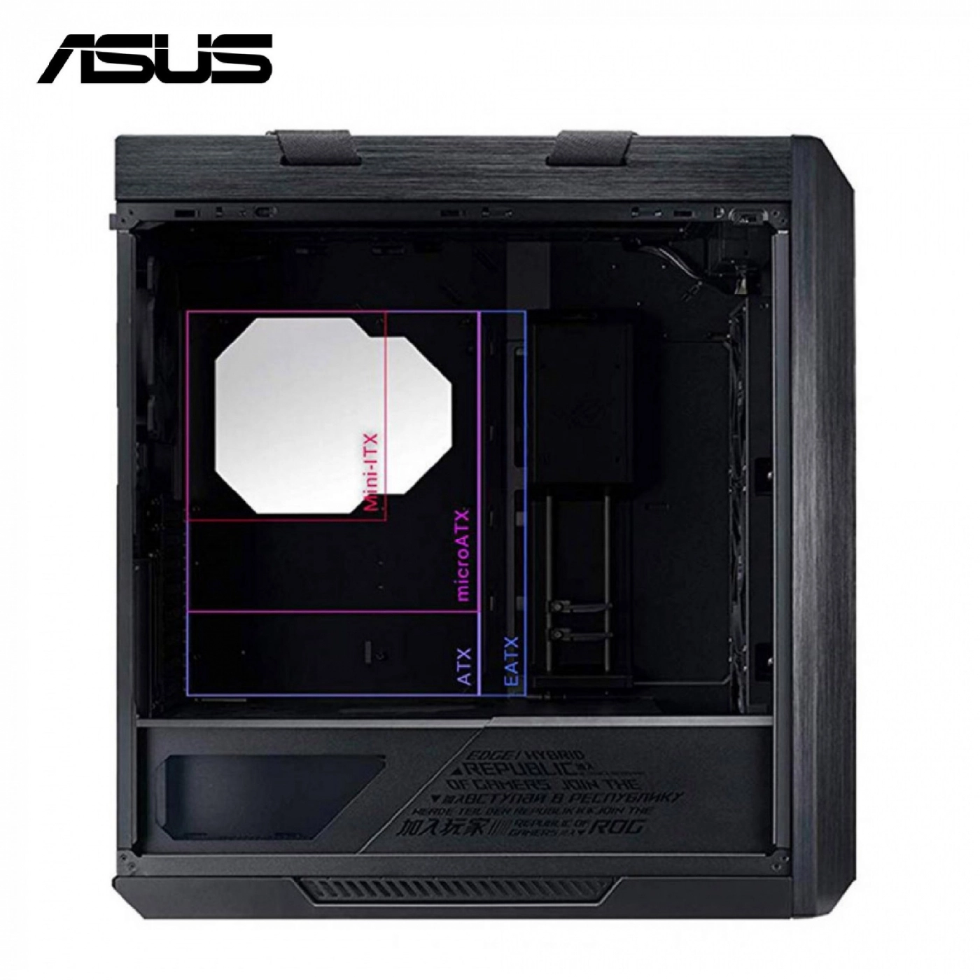 Купить Корпус ASUS GX601 ROG STRIX HELIOS CASE (GX601/BK/AL/WITHHANDLE) - фото 7