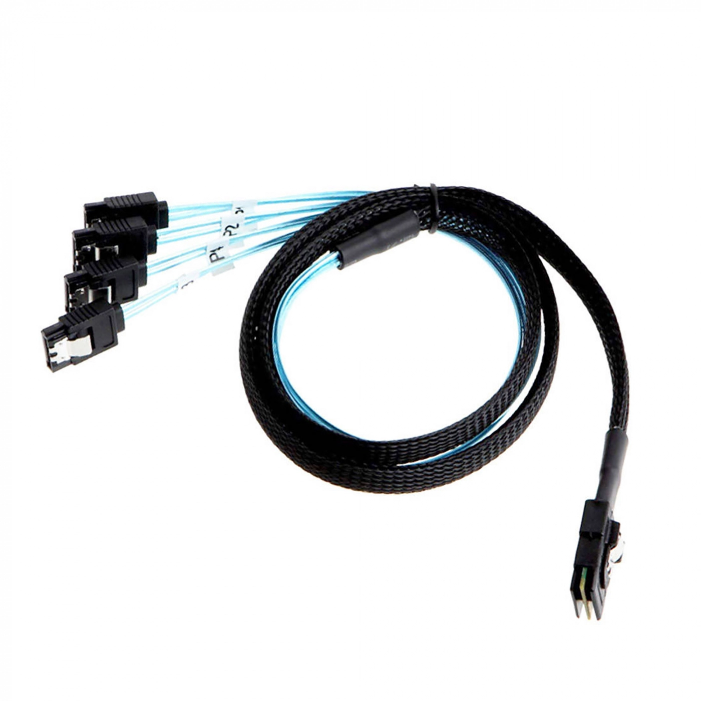 Купити Кабель для підключення дисків 100CM Mini SAS 36P SFF-8087 to 7Pin 4 SATA HDD (SFF80877Pin4SATA) - фото 1