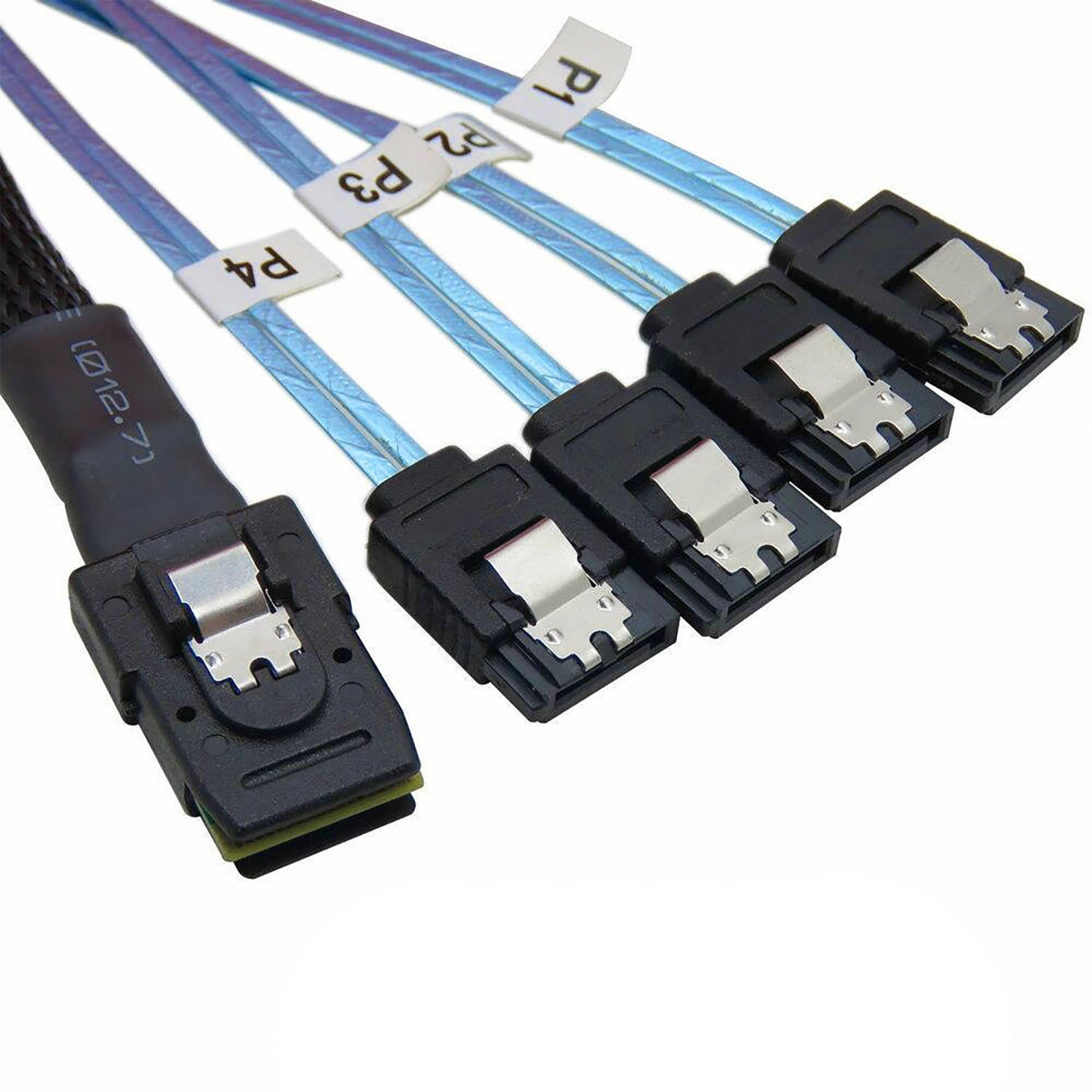 Купити Кабель для підключення дисків 100CM Mini SAS 36P SFF-8087 to 7Pin 4 SATA HDD (SFF80877Pin4SATA) - фото 5
