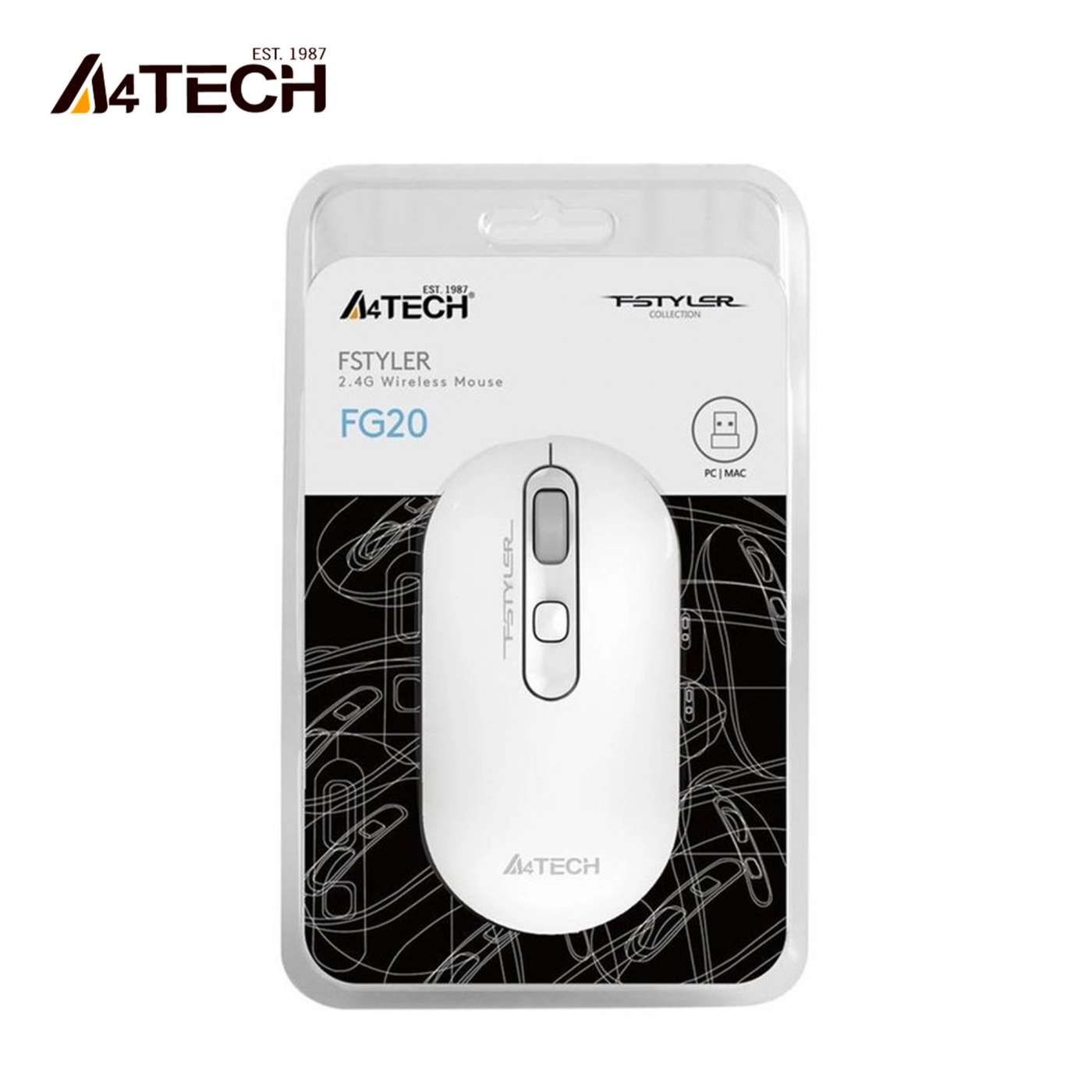 Купить Мышь A4Tech FG20 USB White - фото 5