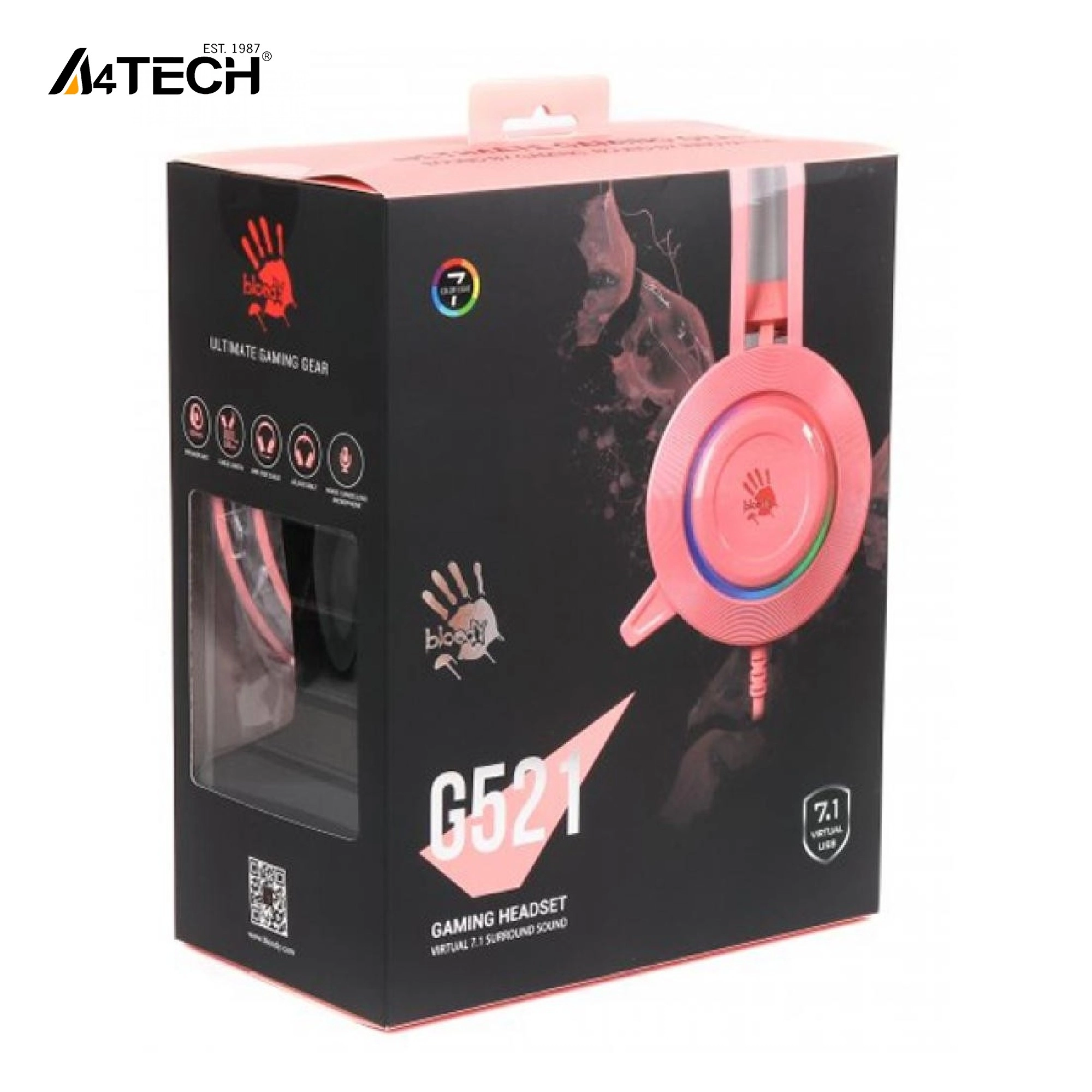 Купить Наушники A4Tech Bloody G521 Pink - фото 6