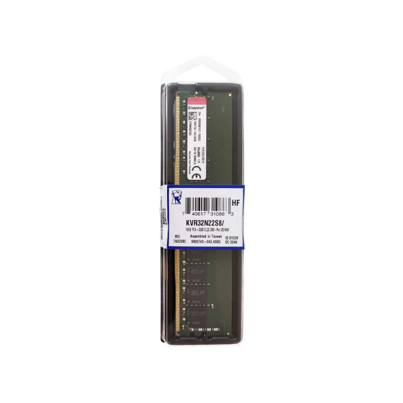 Купить Модуль памяти Kingston ValueRAM DDR4-3200 8GB (KVR32N22S8/8) - фото 2
