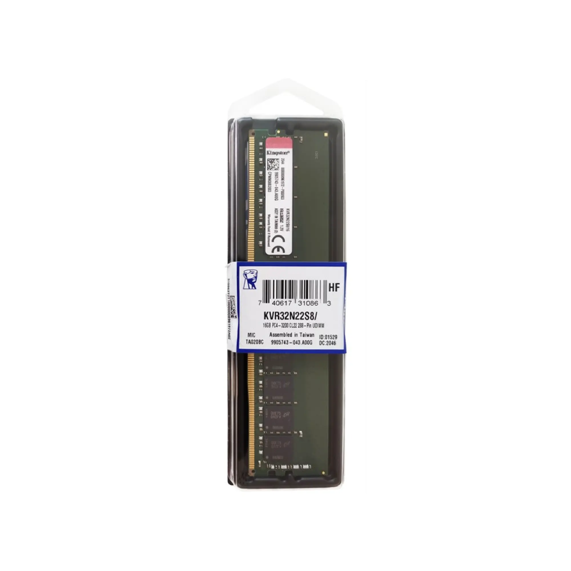 Купить Модуль памяти Kingston ValueRAM DDR4-3200 8GB (KVR32N22S8/8) - фото 2