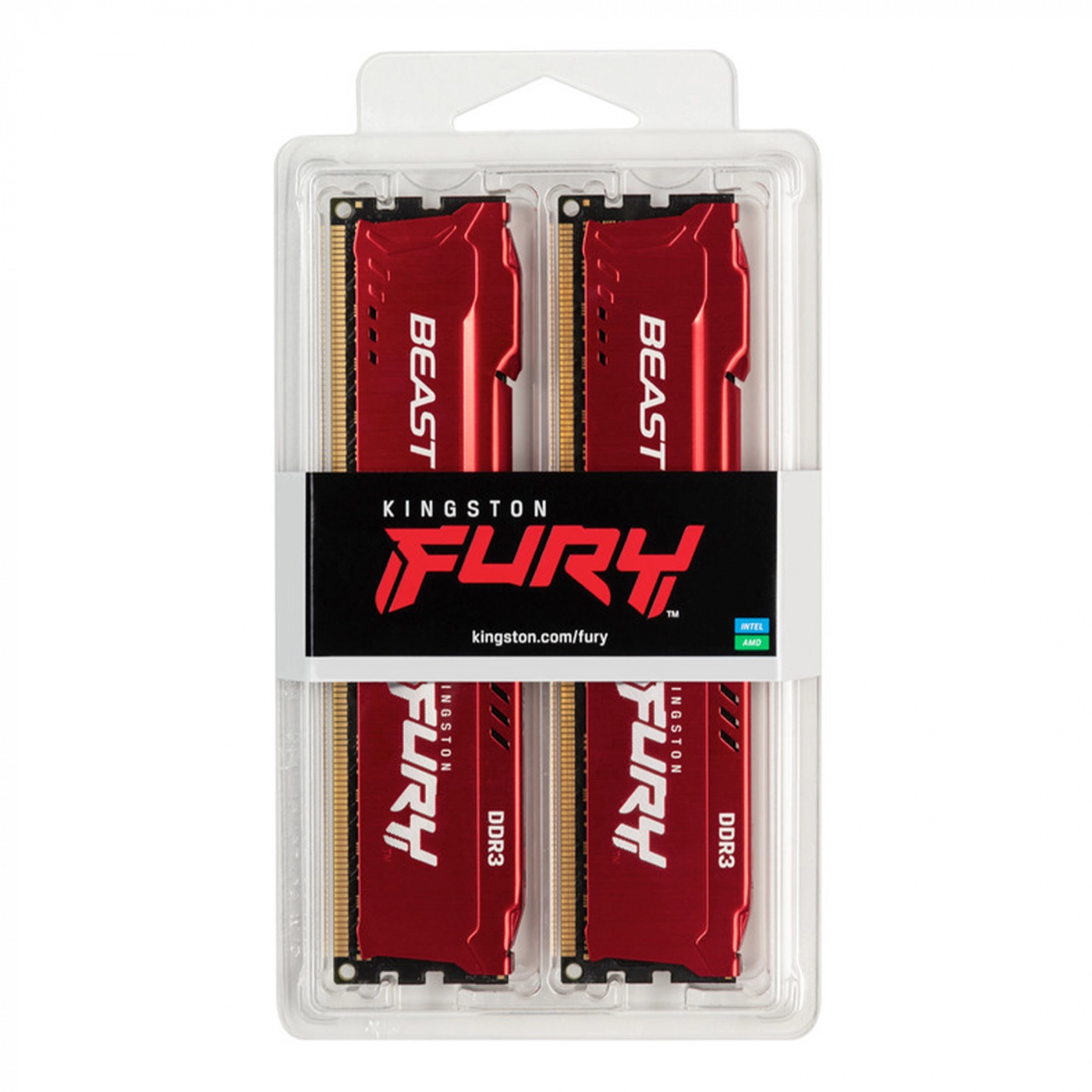 Купить Модуль памяти Kingston FURY Beast DDR3-1866 16GB KIT (2x8GB) (KF318C10BRK2/16) - фото 5