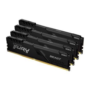 Купить Модуль памяти Kingston FURY Beast DDR4-3000 32GB KIT (4x8GB) (KF430C15BBK4/32) - фото 1