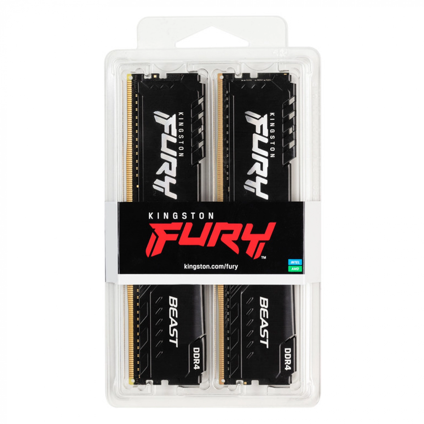 Купить Модуль памяти Kingston FURY Beast DDR4-3000 32GB KIT (4x8GB) (KF430C15BBK4/32) - фото 5