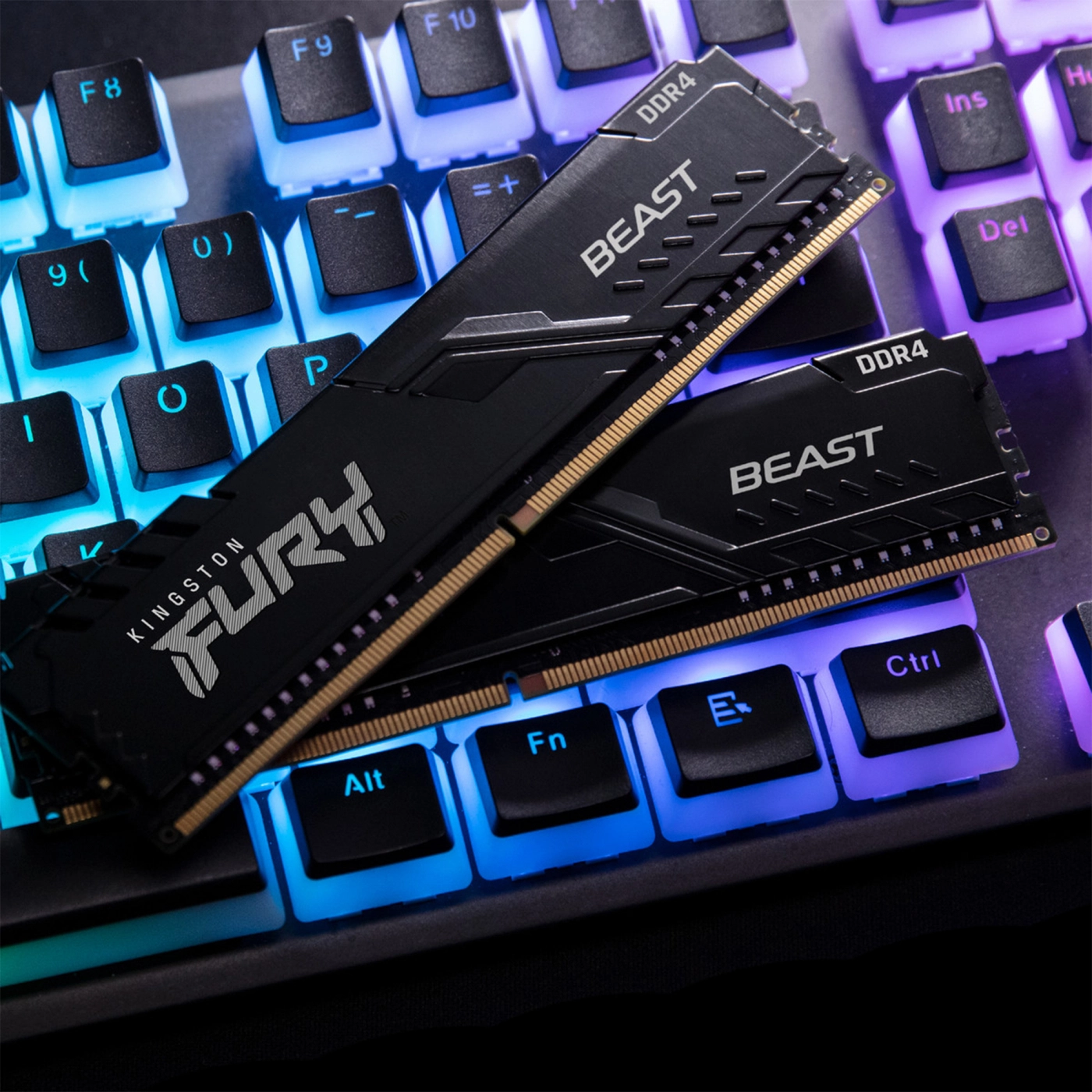 Купить Модуль памяти Kingston FURY Beast DDR4-3000 32GB KIT (2x16GB) (KF430C16BBK2/32) - фото 11