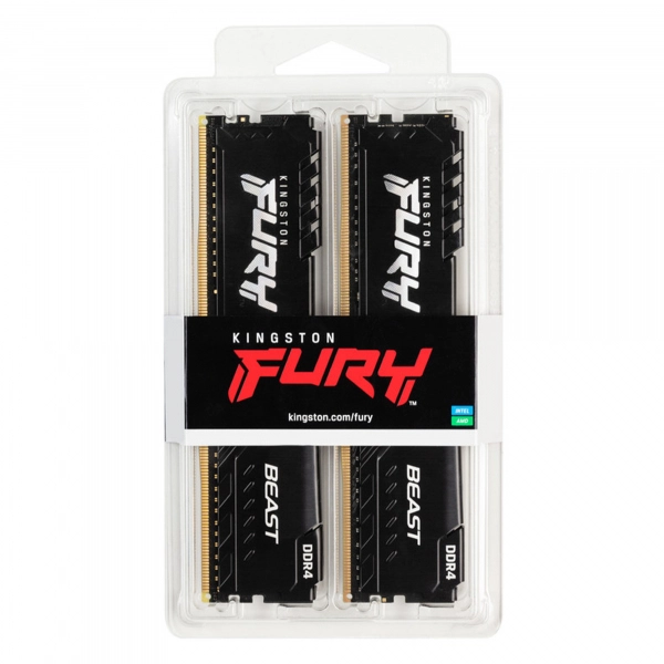 Купить Модуль памяти Kingston FURY Beast DDR4-3000 128GB KIT (4x32GB) (KF430C16BBK4/128) - фото 5