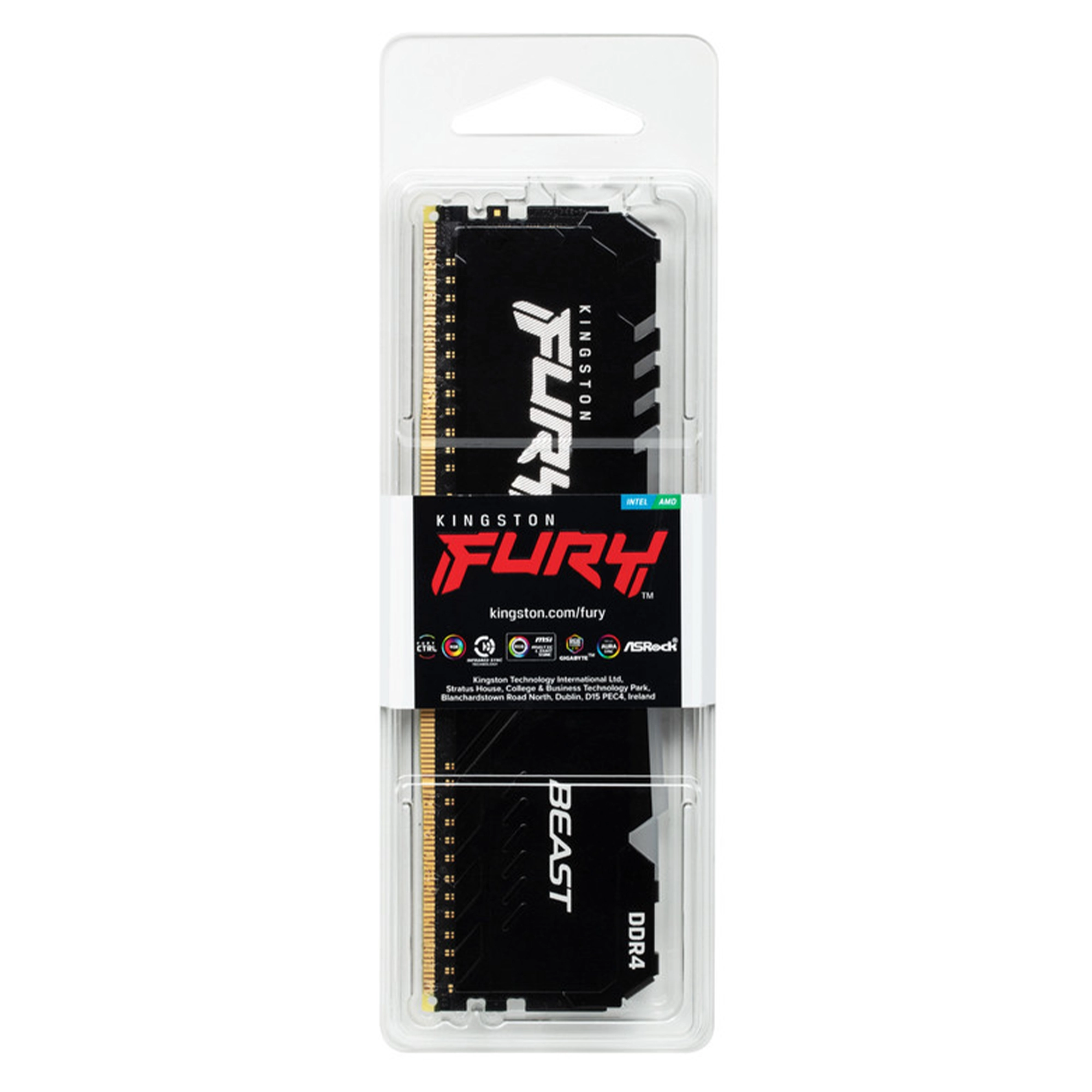Купить Модуль памяти Kingston FURY Beast RGB DDR4-3733 8GB (KF437C19BBA/8) - фото 5