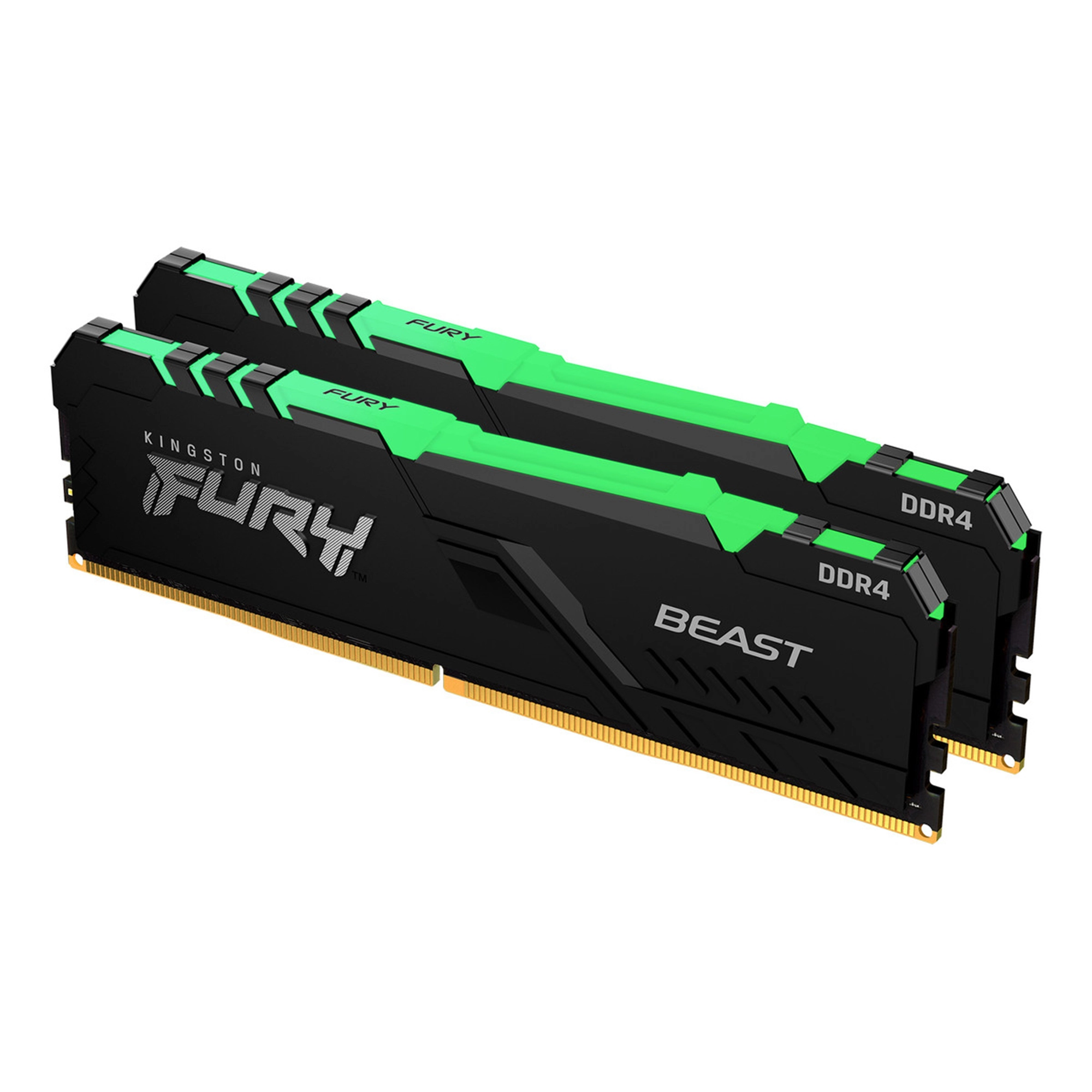 Купить Модуль памяти Kingston FURY Beast RGB DDR4-3733 16GB KIT (2x8GB) (KF437C19BBAK2/16) - фото 1