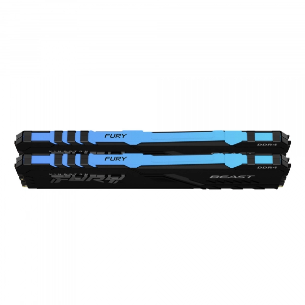Купить Модуль памяти Kingston FURY Beast RGB DDR4-3733 16GB KIT (2x8GB) (KF437C19BBAK2/16) - фото 3