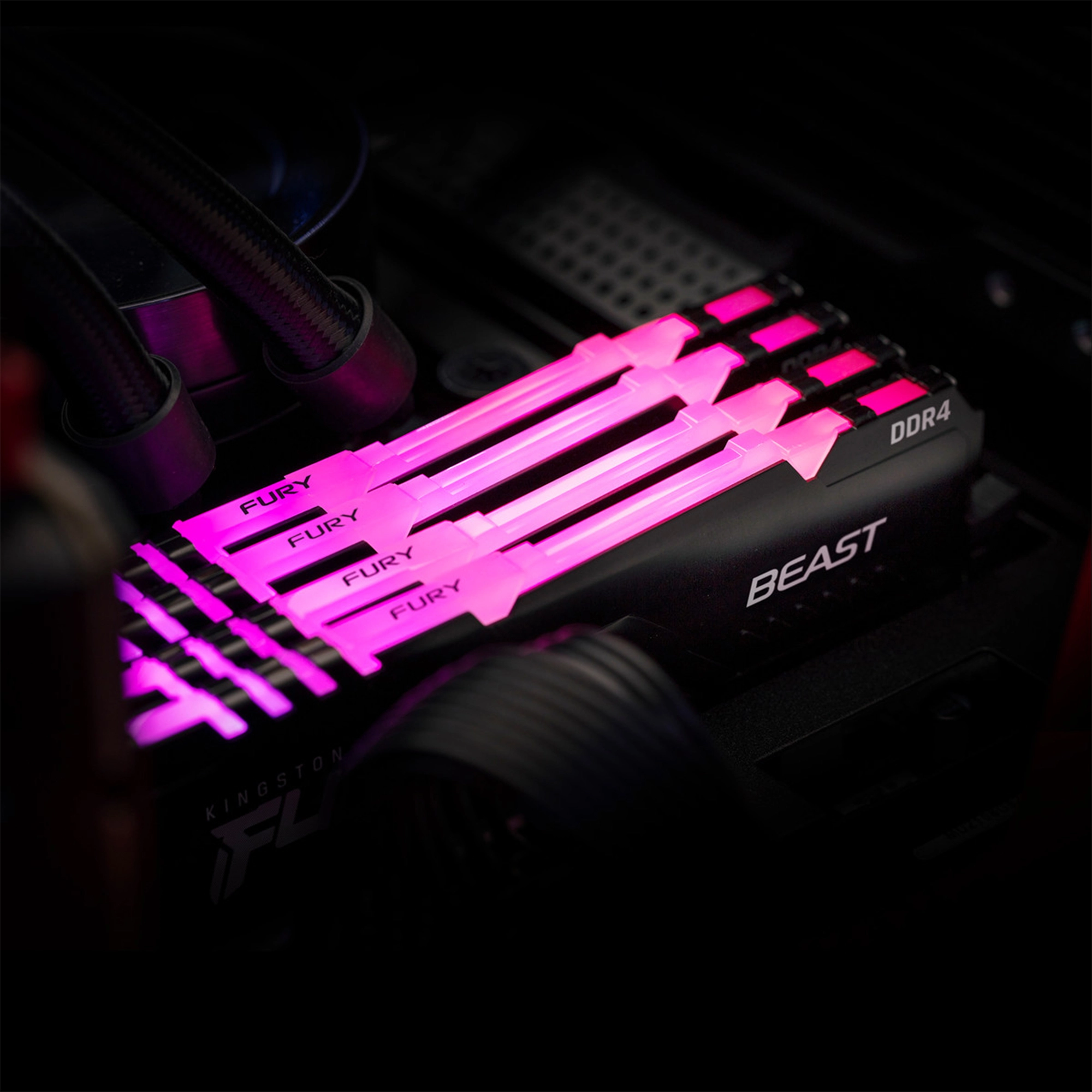 Купить Модуль памяти Kingston FURY Beast RGB DDR4-3733 16GB KIT (2x8GB) (KF437C19BBAK2/16) - фото 11