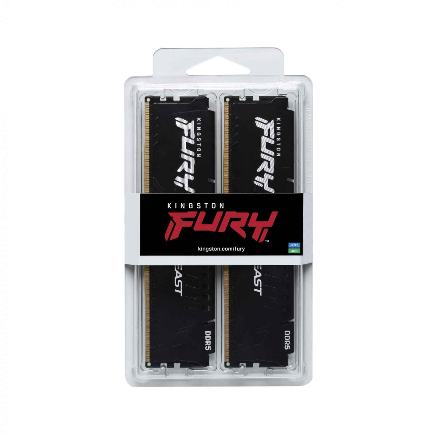Купить Модуль памяти Kingston FURY Beast DDR5-4800 64GB KIT (2x32GB) (KF548C38BBK2-64) - фото 5