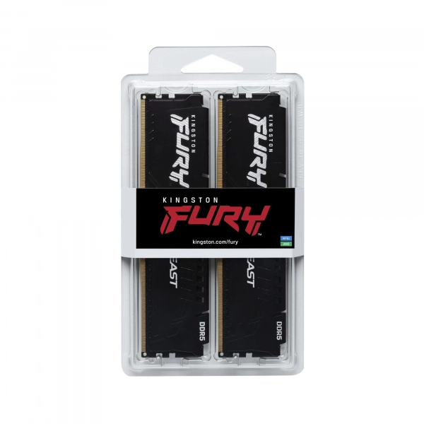 Купить Модуль памяти Kingston FURY Beast DDR5-4800 64GB KIT (2x32GB) (KF548C38BBK2-64) - фото 5
