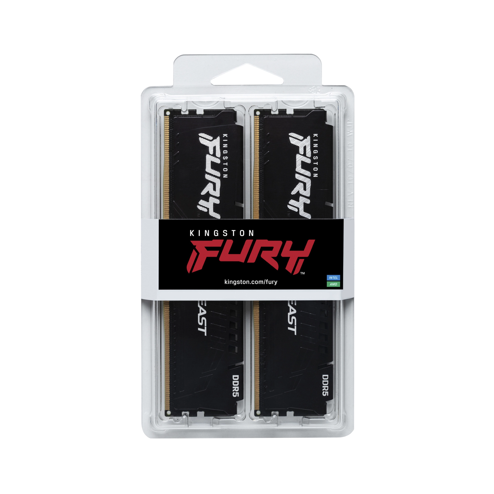 Купить Модуль памяти Kingston FURY Beast DDR5-4800 64GB KIT (2x32GB) (KF548C38BBK2-64) - фото 5