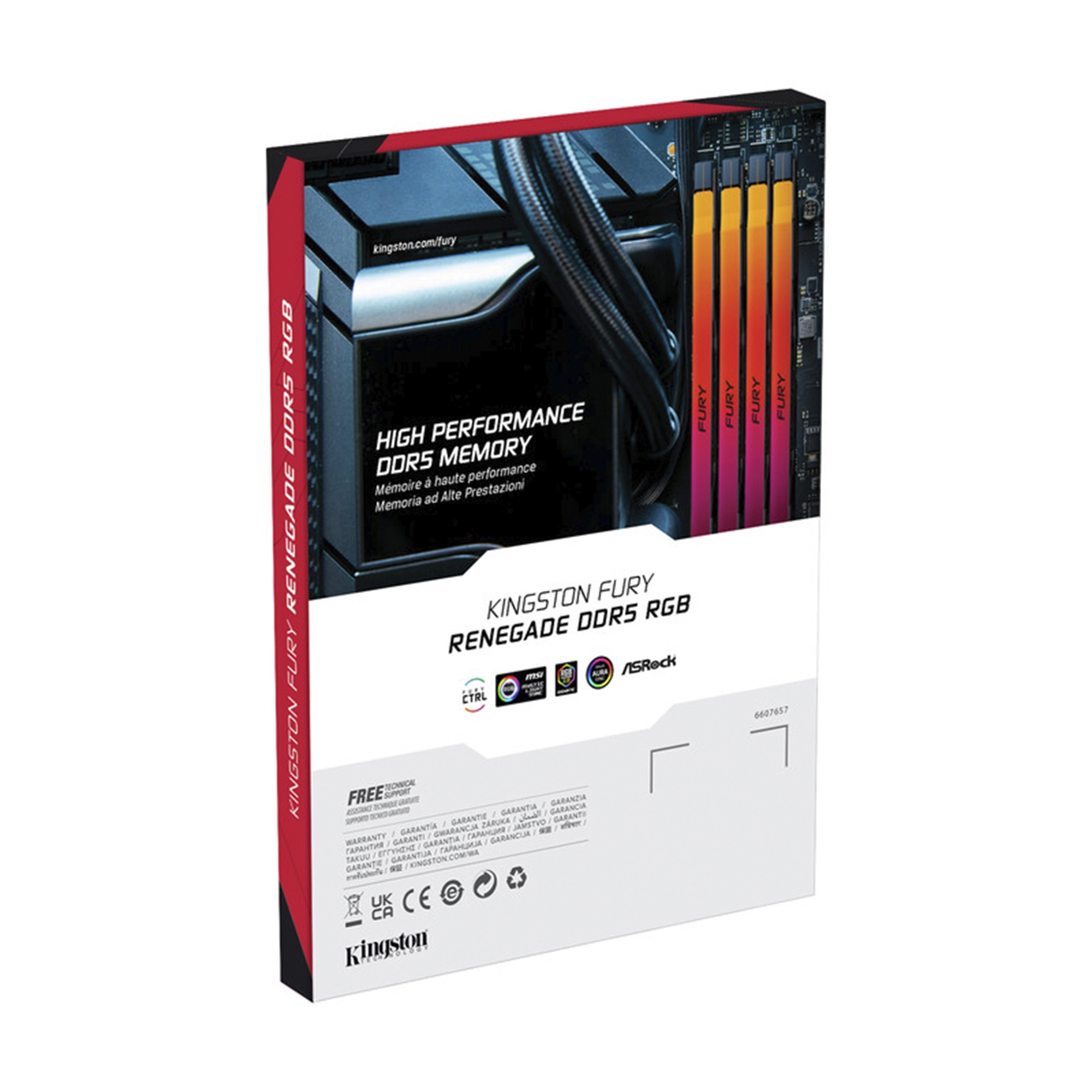 Купить Модуль памяти Kingston FURY Renegade RGB DDR5-6400 32GB KIT (2x16GB) (KF564C32RSKA2-32) - фото 4
