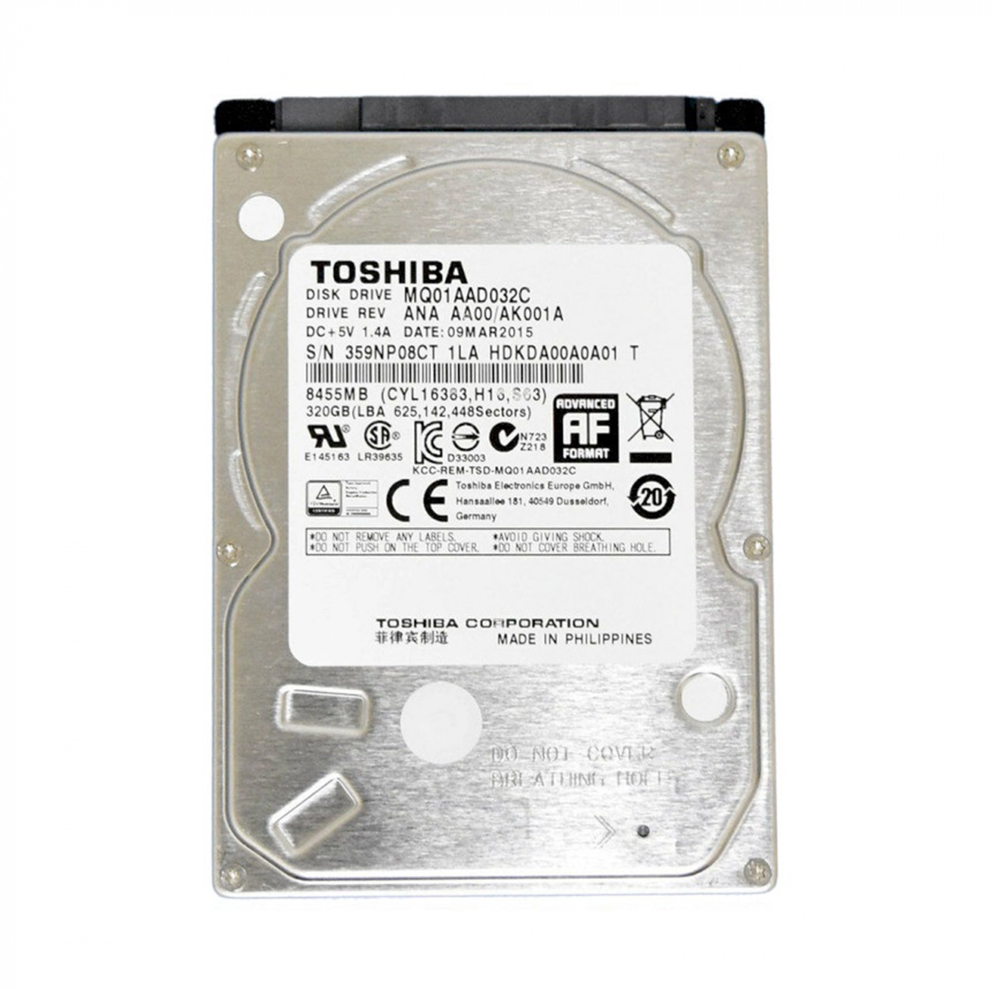Купить Жесткий диск Toshiba 300Gb 4200rpm 8MB 2.5" SATA (MQ01AAD032C) - фото 1
