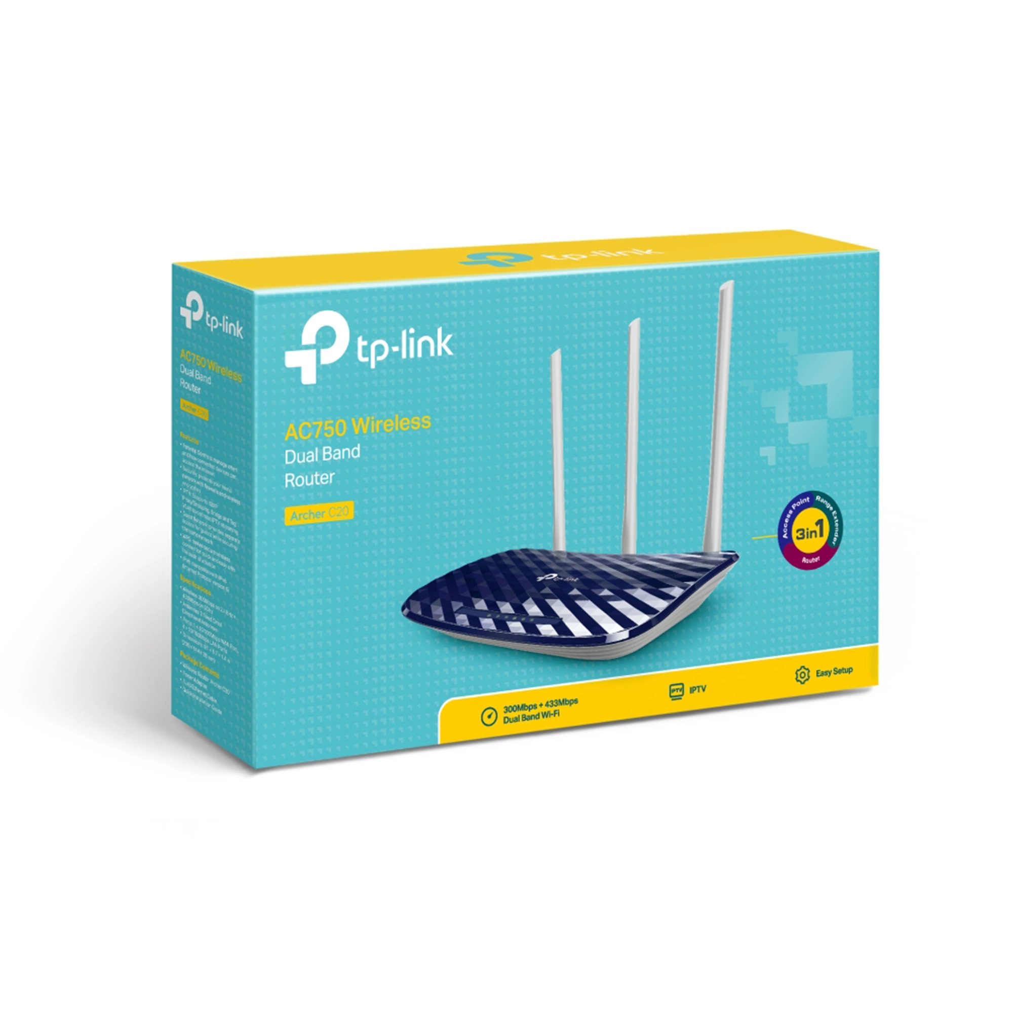 Купити Маршрутизатор TP-LINK Archer C20 - фото 4