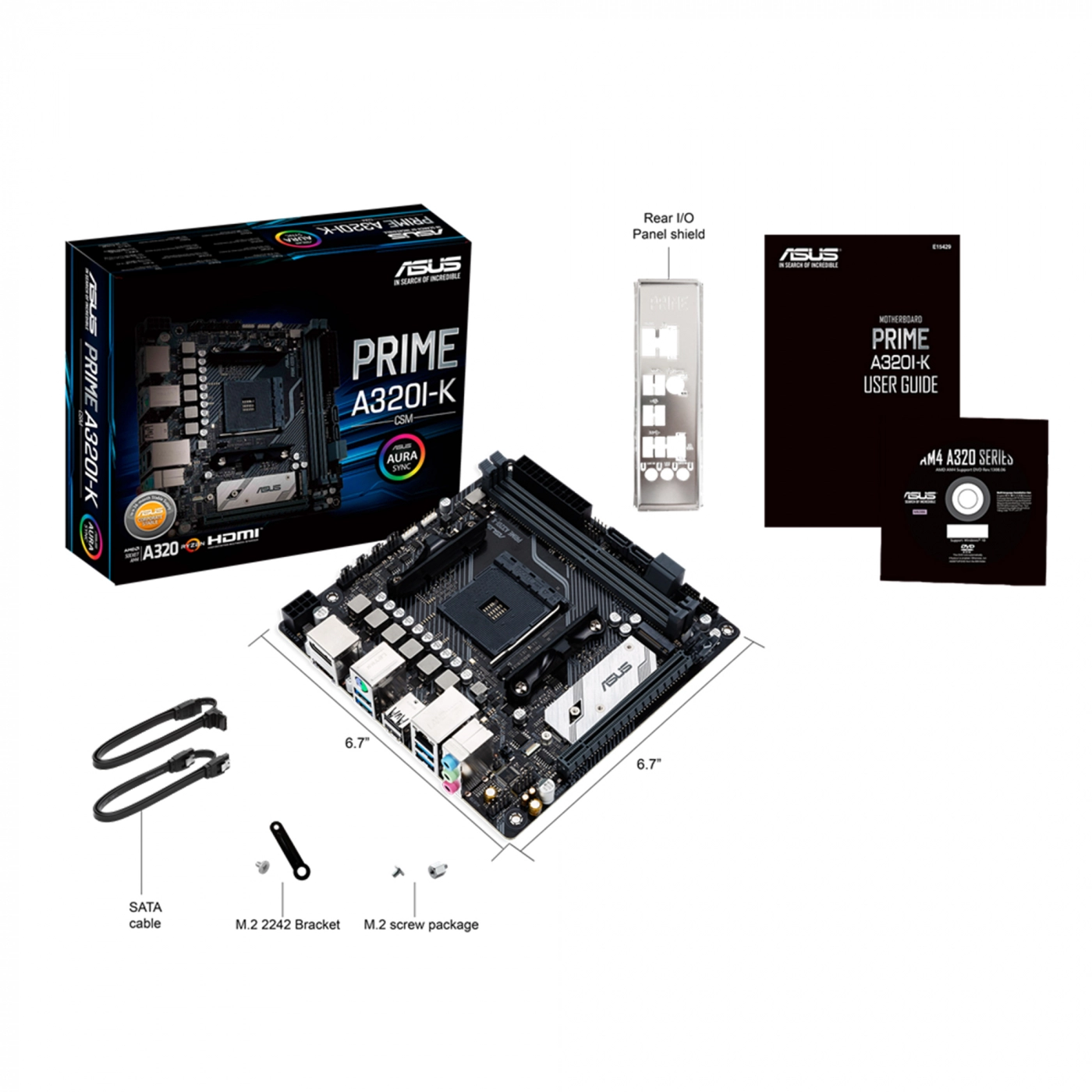 Купить Материнская плата ASUS PRIME A320I-K/CSM - фото 5