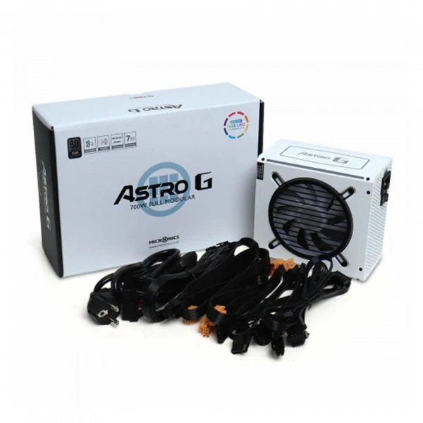 Купить Блок питания HighPower ASTRO G 700W WHITE 80+ Silver (HP1-E700EG-H12C/E700SV) - фото 4
