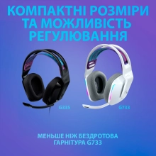 Купити Навушники Logitech G335 Wired Gaming Black - фото 11
