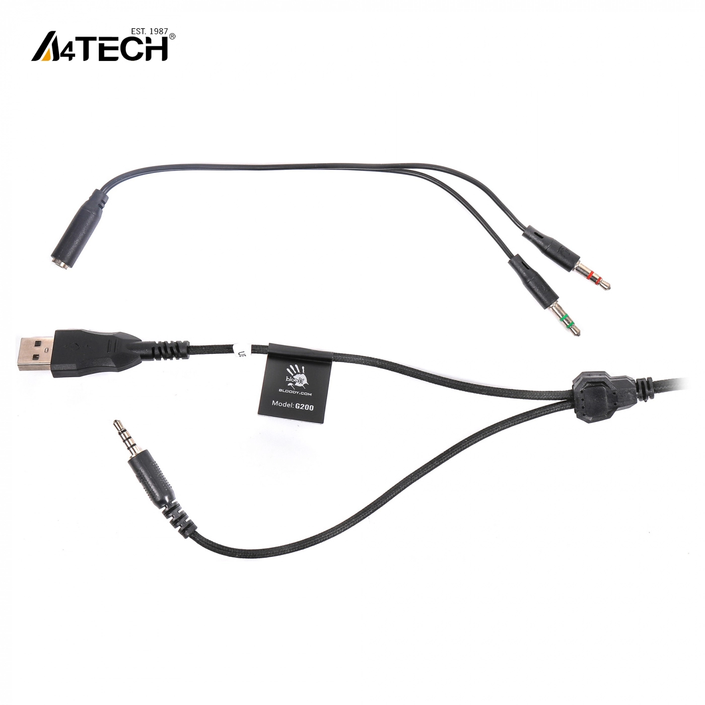 Купить Наушники A4Tech Bloody G200 Black/Red - фото 5