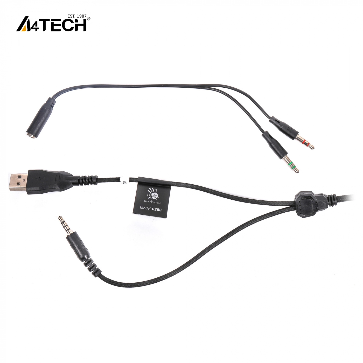 Купить Наушники A4Tech Bloody G200 Black/Red - фото 5