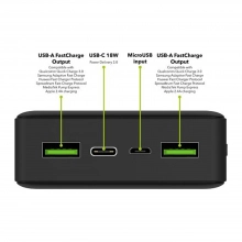 Купить Павербанк УМБ AlzaPower Powerbank Ingot 20000mAh Quick Charge + PD3.0 black - фото 2